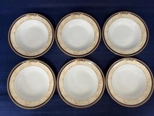 WEDGWOOD CORNUCOPIA 8" LIPPED BOWLS X 6 VGC