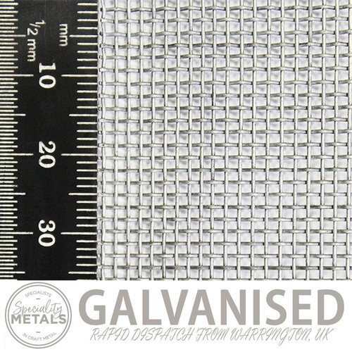 Coarse galvanised steel woven - coarse,