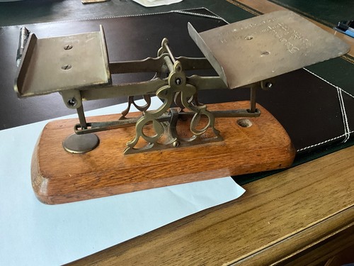 Antique brass postal - brass, on