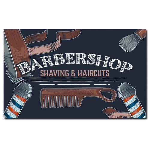 Barbershop shaving haircuts - &,