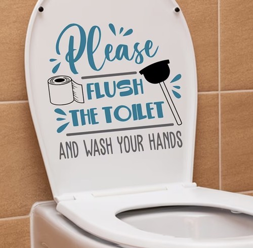 Flush toilet wash - &,