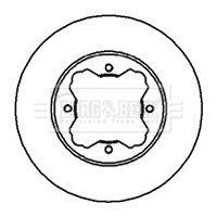 Borg beck brake disc set - beck, 2
