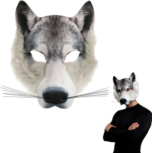 Wolf mask realistic - wolf,