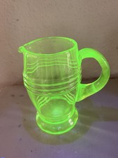 Beautiful Uranium Glass Jug In