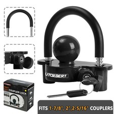 Security Trailer Coupling Lock Hitch Lock Tow Ball Towing RV Caravan Anti Theft