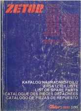 Zetor Tractor 7520 7540 8520 8540 9520 9540 10520 10540 Turbo Parts Manual