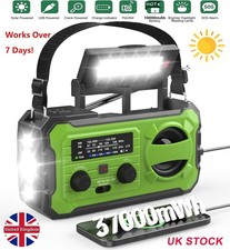 100000mAh Wind Up Solar Radio