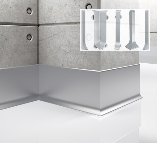 Aluminium skirting board - ,