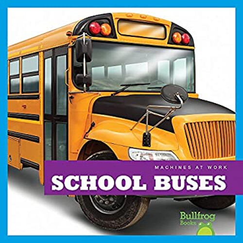 School buses library binding - buses,