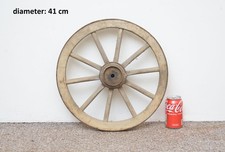 Vintage old wooden cart wagon wheel / 41 cm - FREE DELIVERY