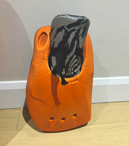 Orange black obo hockey goalie - obo,