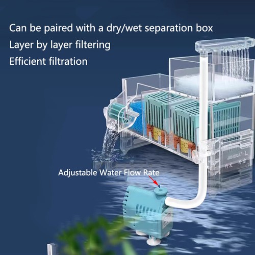 Fish tank waterfall filter - waterfall, box