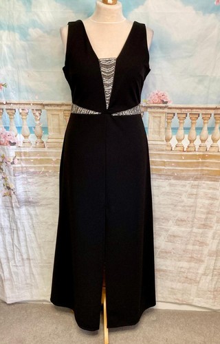 Black maxi dress - black, 18