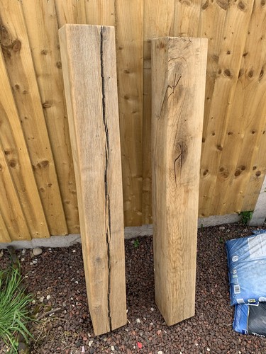 Solid oak mantle beam - oak,