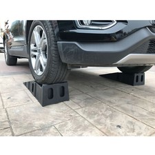 Pair 7 Ton Car Lifting Ramps Wide Wheel Heavy Duty Extra Wide Car Ramp
