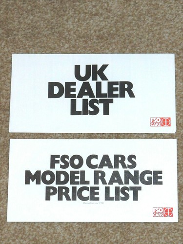 1981 fso cars price - 1981, list