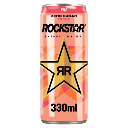 Rockstar energy peach 330ml - energy,
