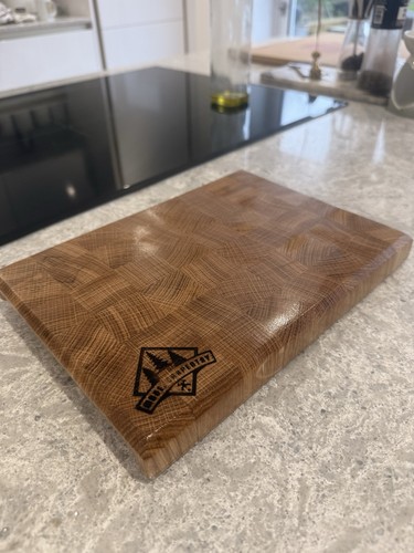 Solid oak butchers block end - solid,