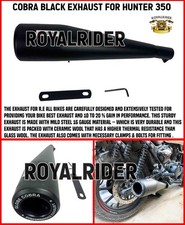 COBRA BLACK EXHAUST FIT FOR ROYAL ENFIELD HUNTER 350