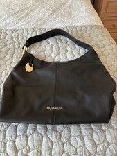 New, black, large, John Rocha shoulder strap handbag with pouch.