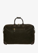 Bric's 21 inch cabin holdall / Weekend Bag - Olive/Brown - Brics RRP £349