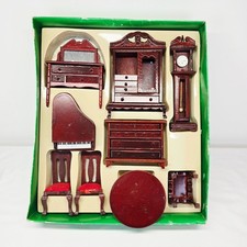 Vintage Wooden 9 Piece Dolls