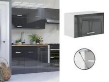 Kitchen Wall Unit Half Height Extractor Housing Cabinet 600mm Grey Gloss Luxe