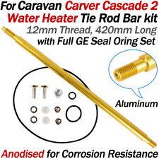 FOR CARVER CASCADE 2 WATER HEATER TIE ROD BAR 12MM DIA ANODIZED W/ FULL SEAL KIT