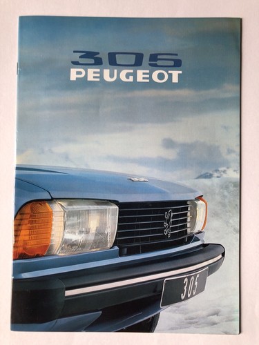 Peugeot 305 sr brochure - peugeot,