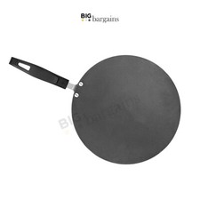 Sonex Non-Stick Concave Tawa Heavy Duty Tava Pan Roti Chapati Crepe Black 30.5cm
