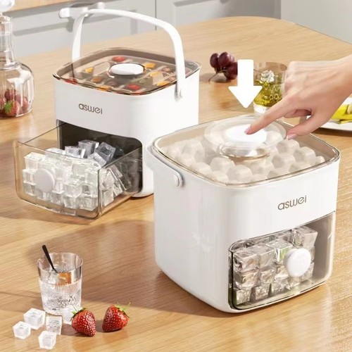 Easy press ice - ice, maker