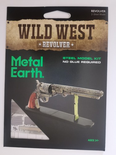 Metal earth wild west revolver - metal,