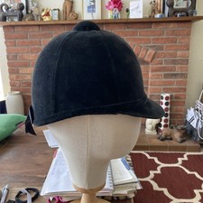 Charles Owen Beagler Black Velvet Hat 63/4 (55)Show Excellent Condition