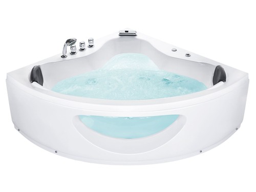 Whirlpool corner bath - with, led