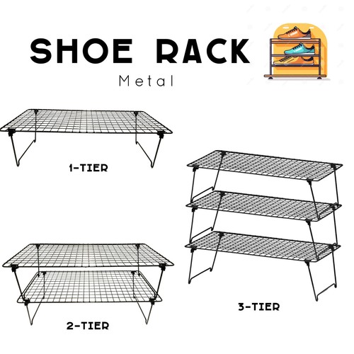 Metal shoe rack - metal, stand