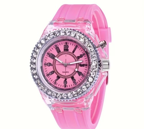 Watch luminous with rhinestone - watch,