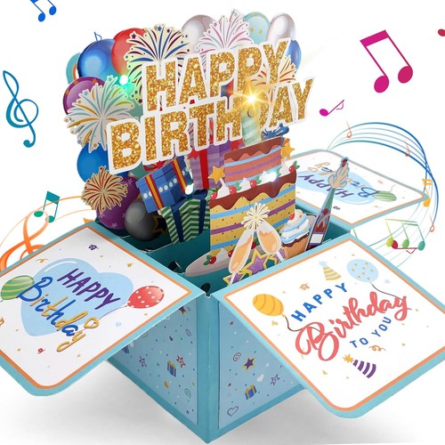 Pop birthday card with - birthday,