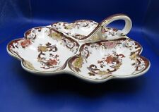 MASONS SNACK PLATE Brown Velvet Pattern