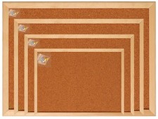 Cork Board Pin Message Notice Board Wooden Frame Office Memo School Pinboard