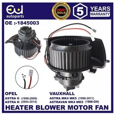 FOR VAUXHALL ASTRA G MK4 ASTRA H MK5 HEATER BLOWER MOTOR FAN RHD 1998-2014