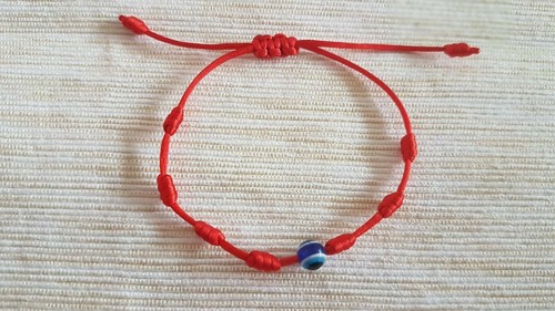 Handmade seven knots red - seven,