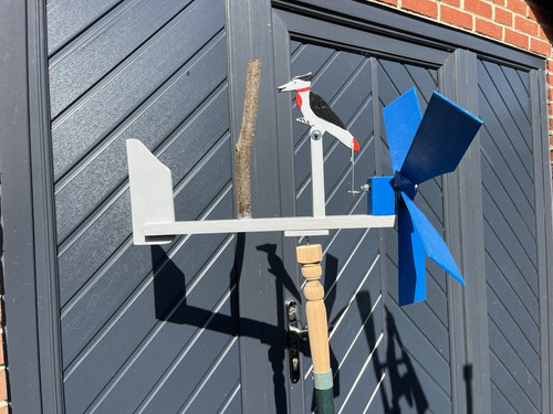 Wooden garden windmill wind - wooden,