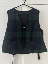 MENS GENTS POLYVISCOSE TARTAN