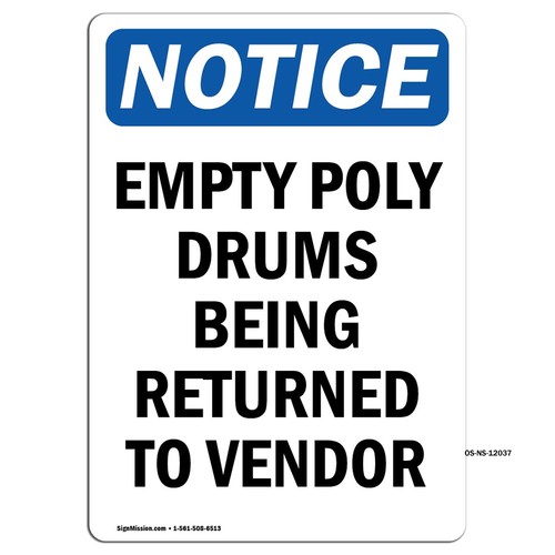Empty poly drums being - drums,