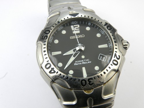 Gents seiko kinetic auto relay - seiko,