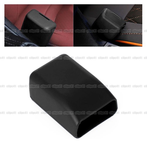 Black silicone car seat belt - black,
