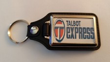 TALBOT EXPRESS LOGO CAMPER VAN LEATHER KEYRING motorhome 