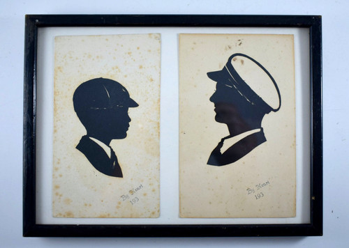 Antique silhouette portrait - antique,