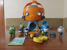 OCTONAUTS TOYS - INCOMPLETE HEADQUARTERS, SMALL FIGURES, COMPASS ETC. AS SHOWN