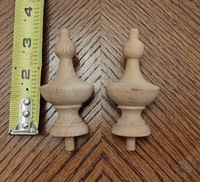 NEW Pair Qty 2 Clock Top wood